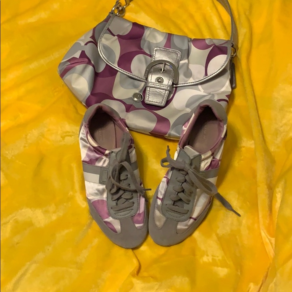 coach shoes and purse